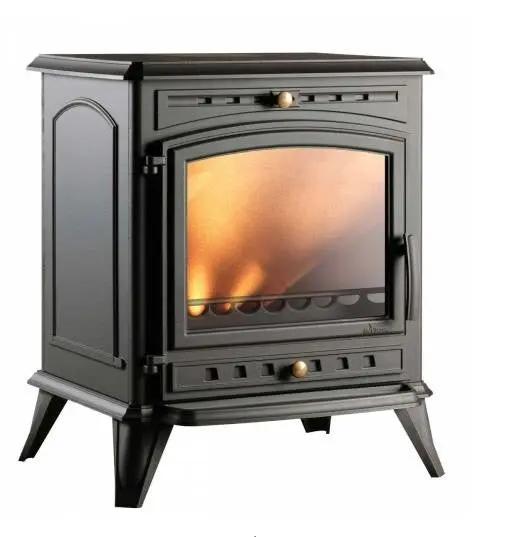 Poêle à bois Invicta Altéa 8 kW – Fonte anthracite, style classique, bûches 49 cm INVICTA