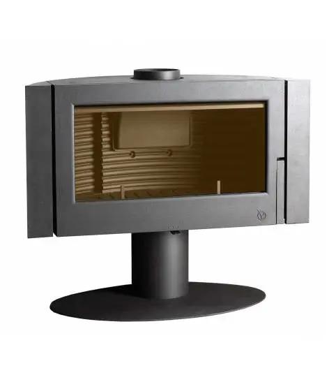 Poêle à bois Invicta Antaya 12 kW – Fonte anthracite, grandes bûches 70 cm, haut rendement INVICTA