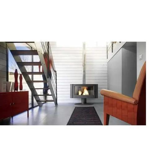 Poêle à bois Invicta Antaya 12 kW – Fonte anthracite, grandes bûches 70 cm, haut rendement INVICTA