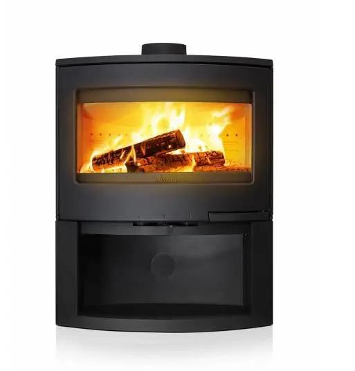 Poêle à bois Invicta Calcias – 9 kW, foyer étanche BBC, design moderne avec bûcher intégré INVICTA