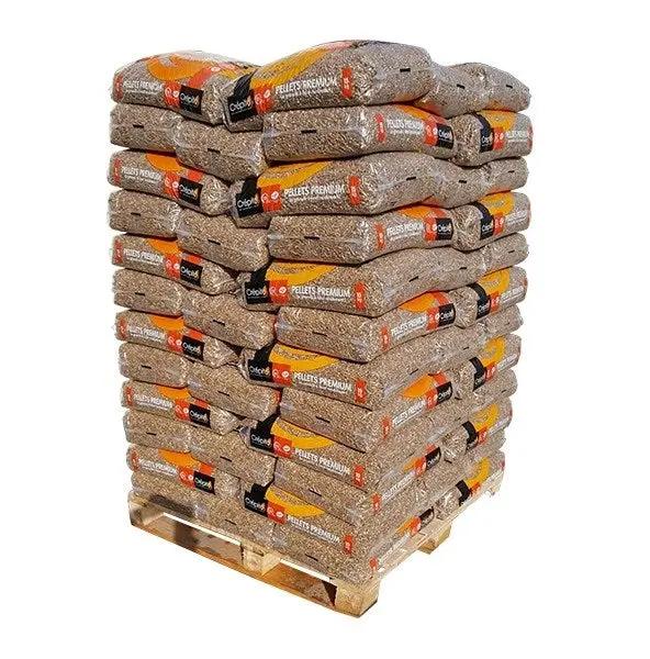 Granulés de bois Crépito DINplus – Palette 72 sacs de 15 kg – Pellets haute performance Crépito