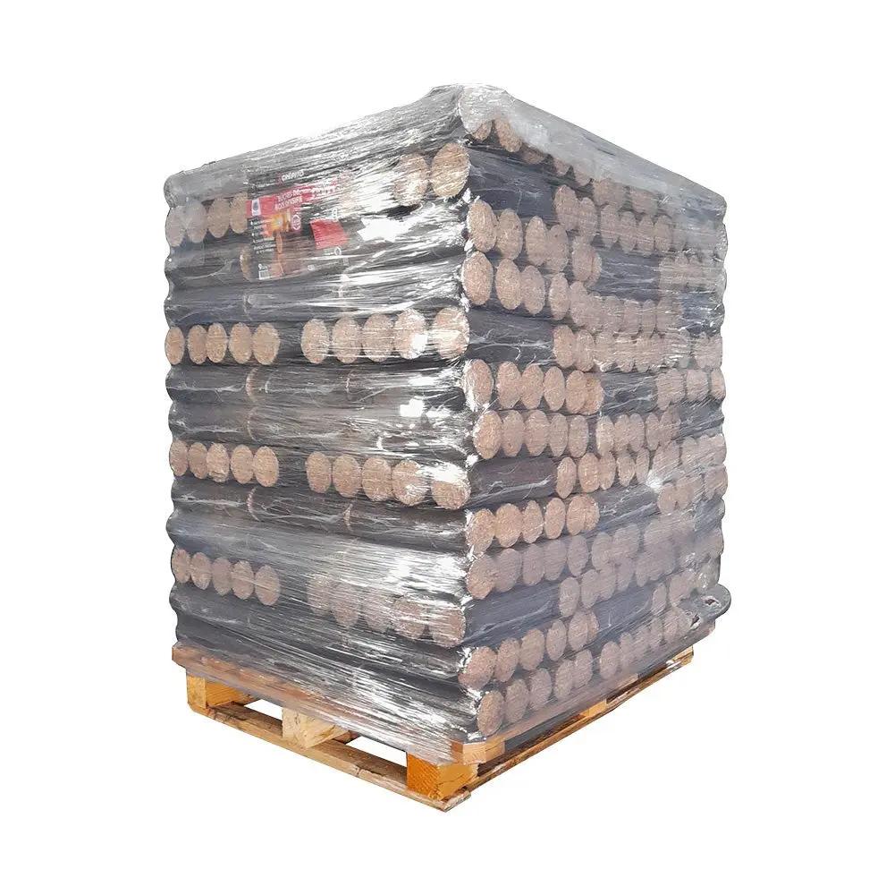 Bûches densifiées Ma Bûch’Hêtre – Pack de 5 – 100% hêtre naturel – Bois compressé haute performance Crépito